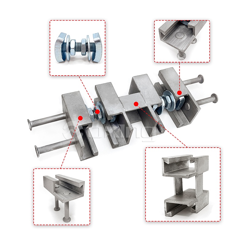 Kiinan preciventiä betonitarvikkeet OEM -toimittaja niitti 49*30 valettu kanavaankkurikanavalle