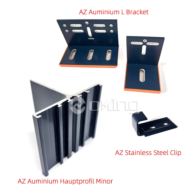 Ammattimainen rakennuksen julkisivuasennusjärjestelmä, jossa on piilotettu/paljas kiinnitys terrakottakeraamisille paneeleille